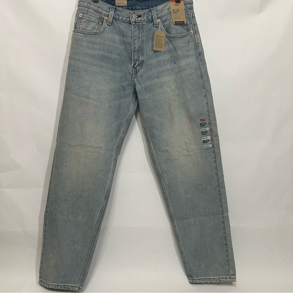 Levis 550 '92 Relaxed Taper Paint Stain Vintage Distressed Wash Mens 32x32 Jeans